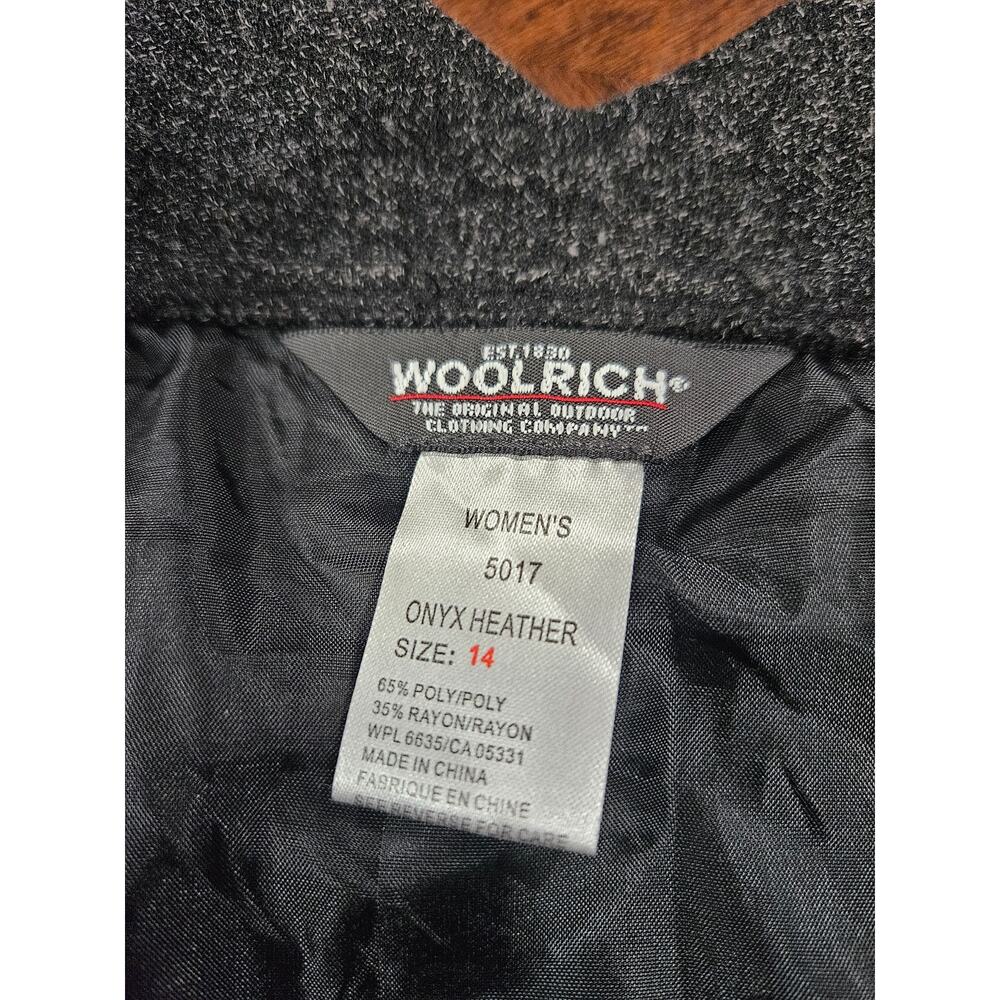Woolrich Maxi Skirt 14 Onyx Heather 35" Modest Long Dark Academia Quiet Luxury - Picture 4 of 6